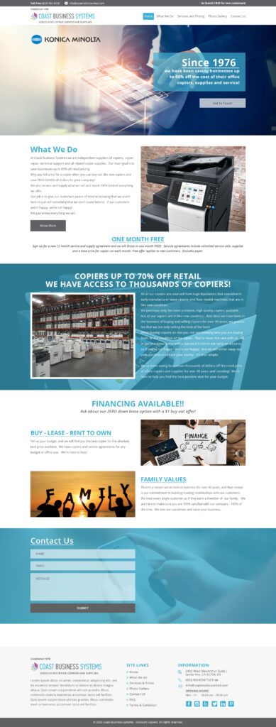 Internet Dominators web development sample