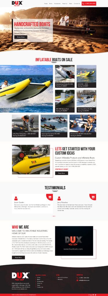 Internet Dominators web development sample
