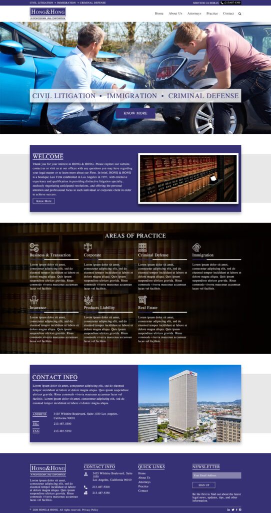 Internet Dominators web development sample