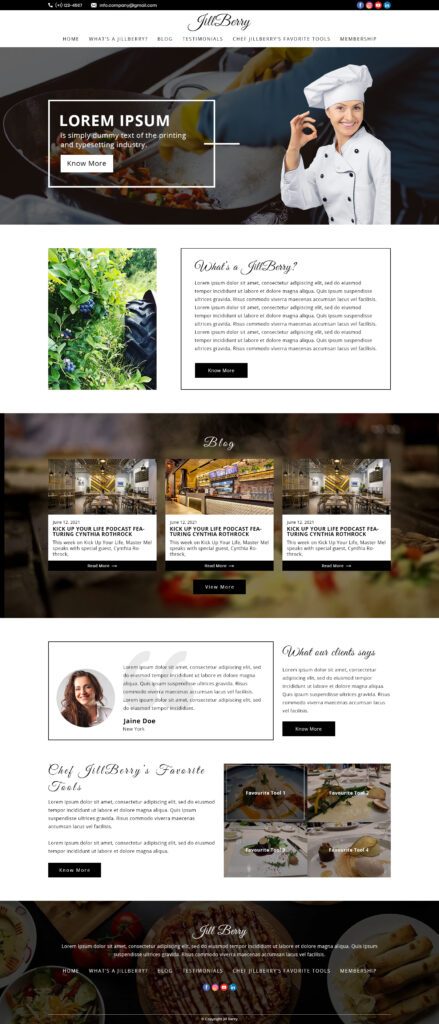 Internet Dominators web development sample