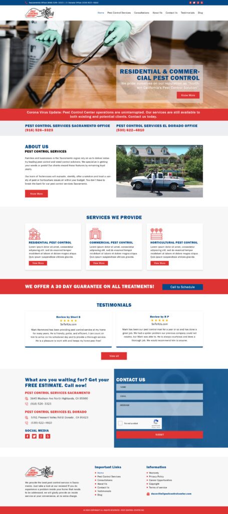 Internet Dominators web development sample