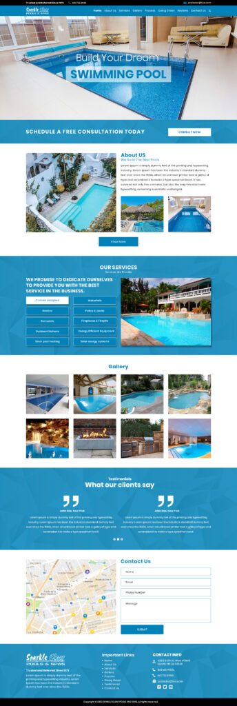 Internet Dominators web development sample